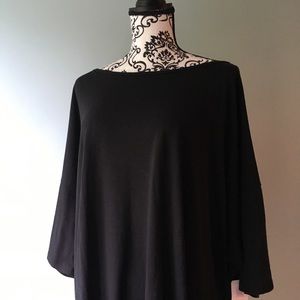 3XL Solid Black LulaRoe Noir Irma Cotton Poly